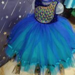 Peacock Feather Embroidered Gown
