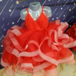 Red Ribbon Ball Gown