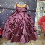 Plum Perfection Wrinkled Ball Gown